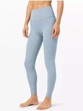 Lululemon Wunder Train HR High-Rise Tight 28" Light Blue Size 4